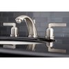 Kingston Brass KB8968EFL 8" Widespread Bathroom Faucet, Brushed Nickel KB8968EFL